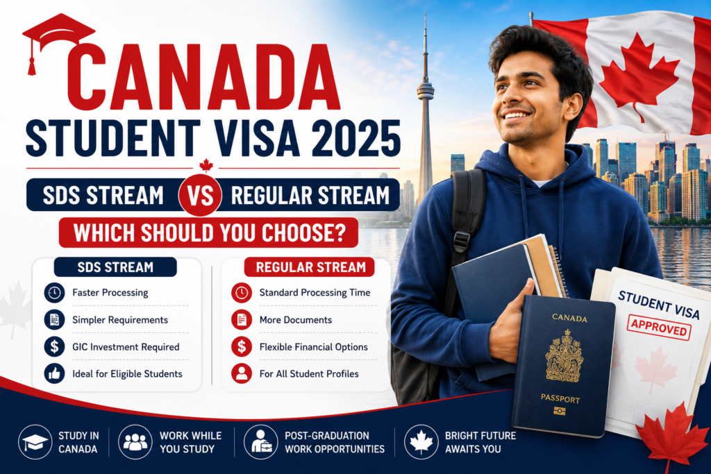 Canada Student Visa 2026 SDS Stream vs Regular Stream comparison for international students