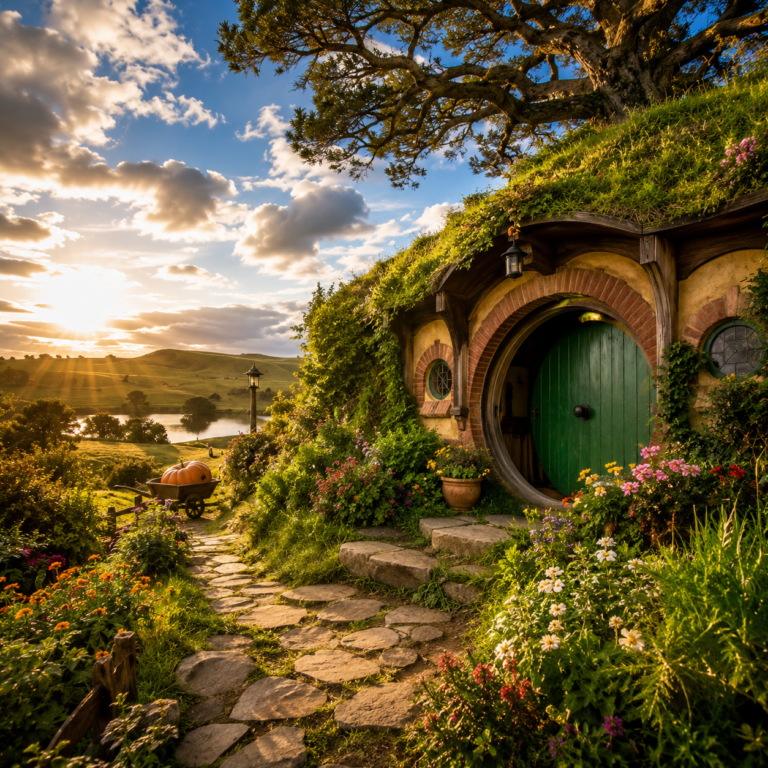 Hobbiton Movie Set